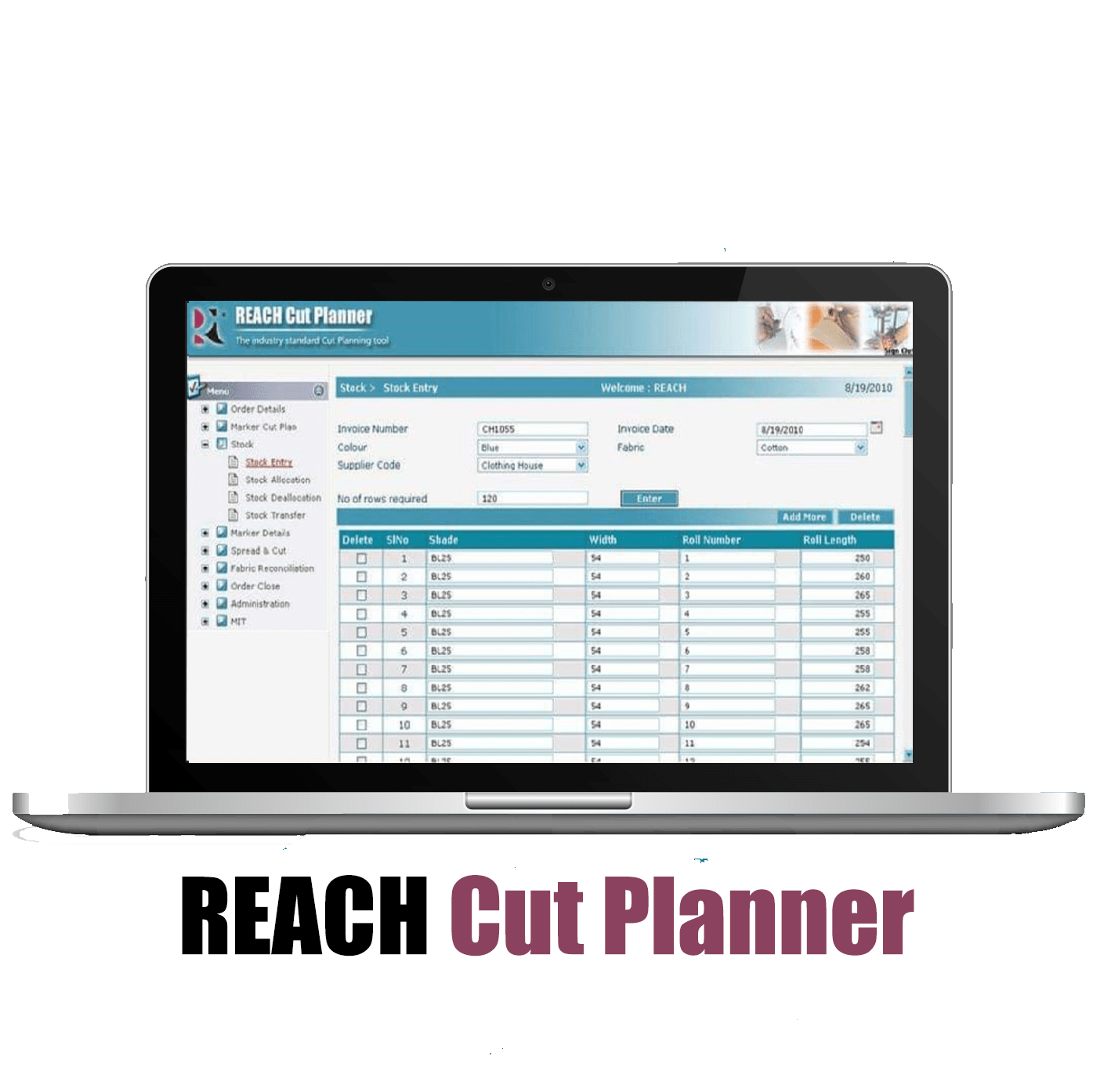 clothing cut order planning  software