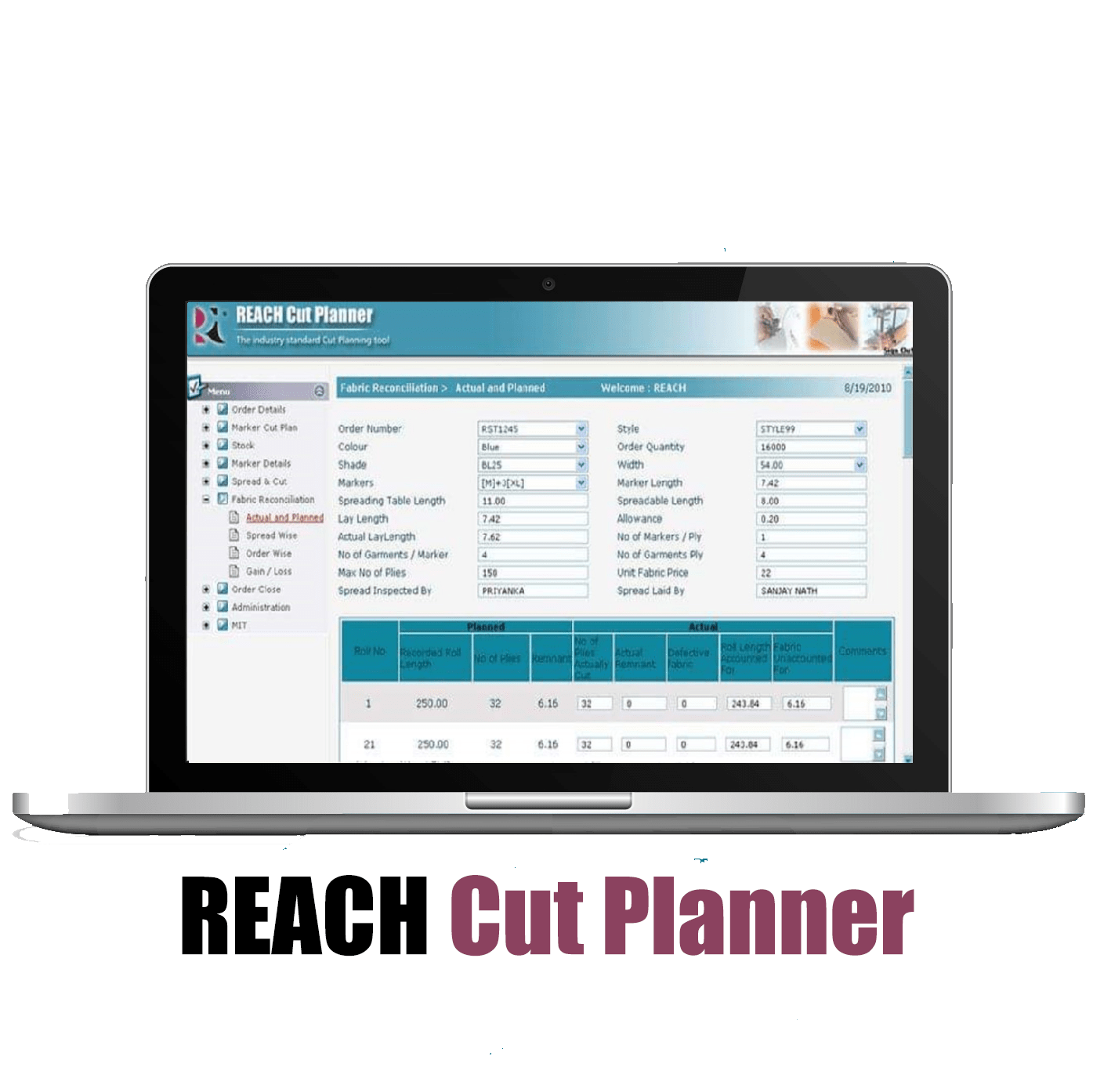 apparel lay planning software